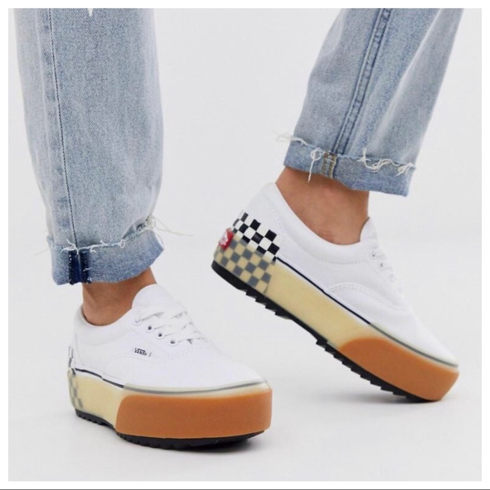 Vans | Era Stacked Checkboard Sole Platform
